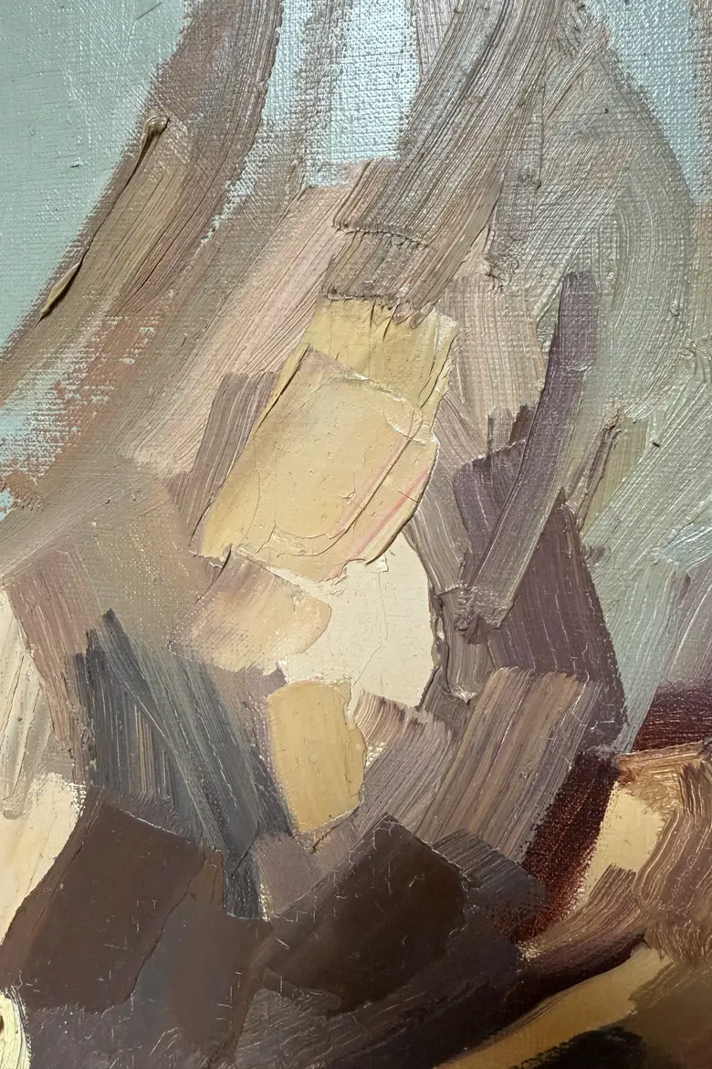 Huile sur toile René Guinand – “Bouquet d’anniversaire”, 1972