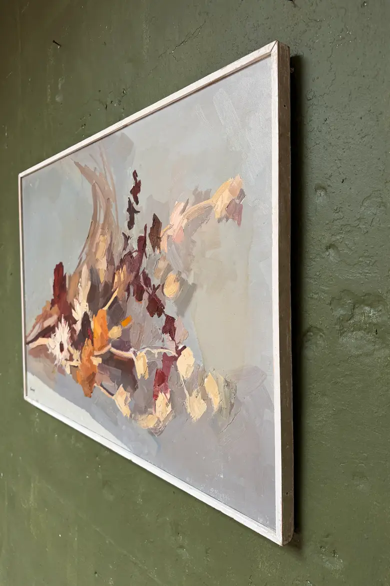 Huile sur toile René Guinand – “Bouquet d’anniversaire”, 1972