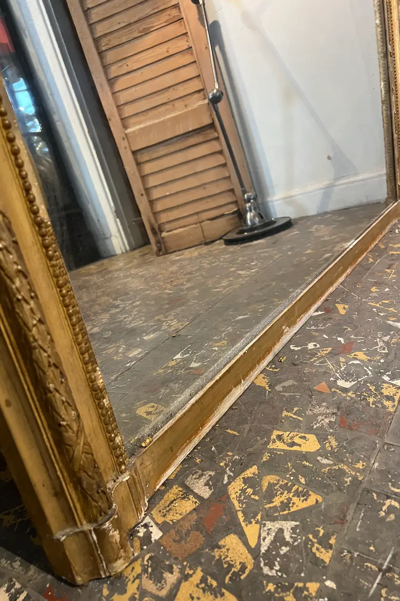 Immense miroir de château  époque Louis XVI