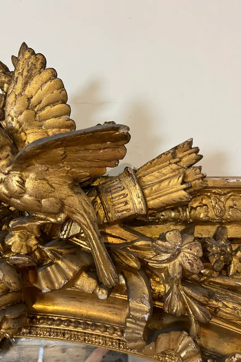 Immense miroir de château  époque Louis XVI