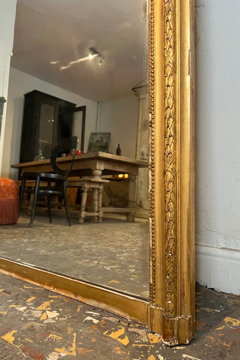 Immense miroir de château  époque Louis XVI