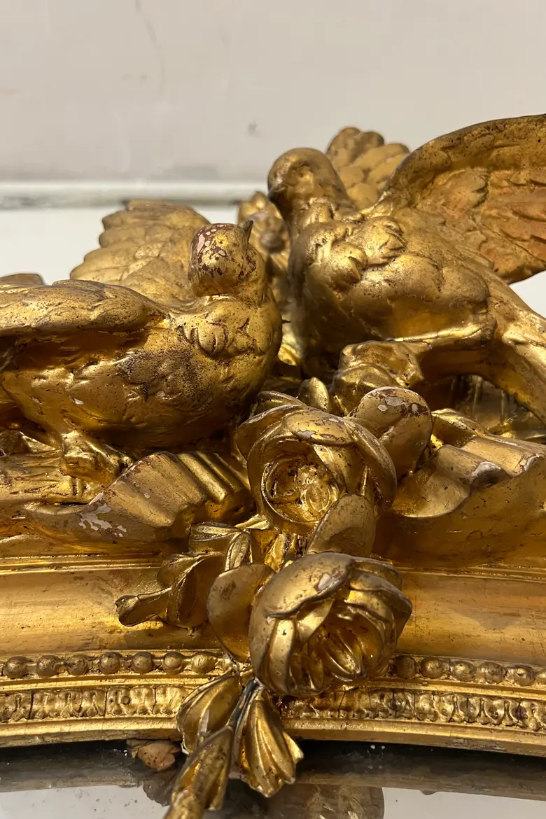 Immense miroir de château  époque Louis XVI