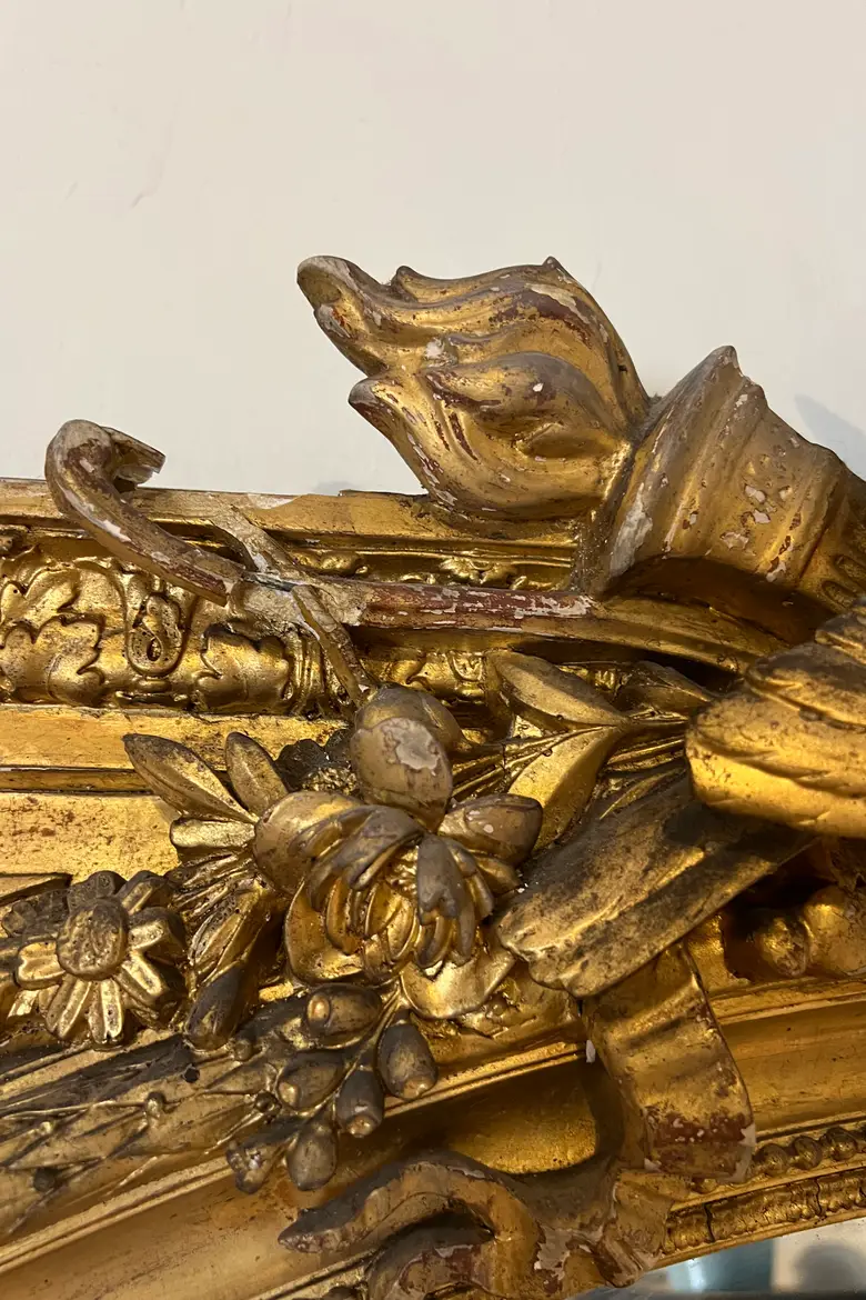 Immense miroir de château  époque Louis XVI