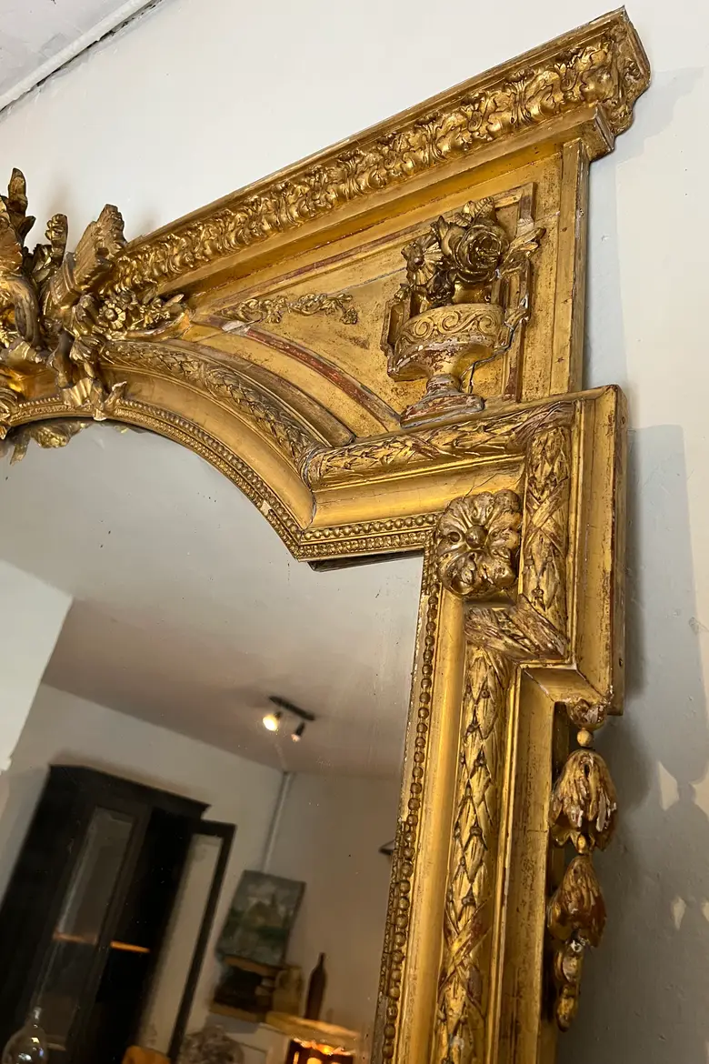 Immense miroir de château époque Louis XVI