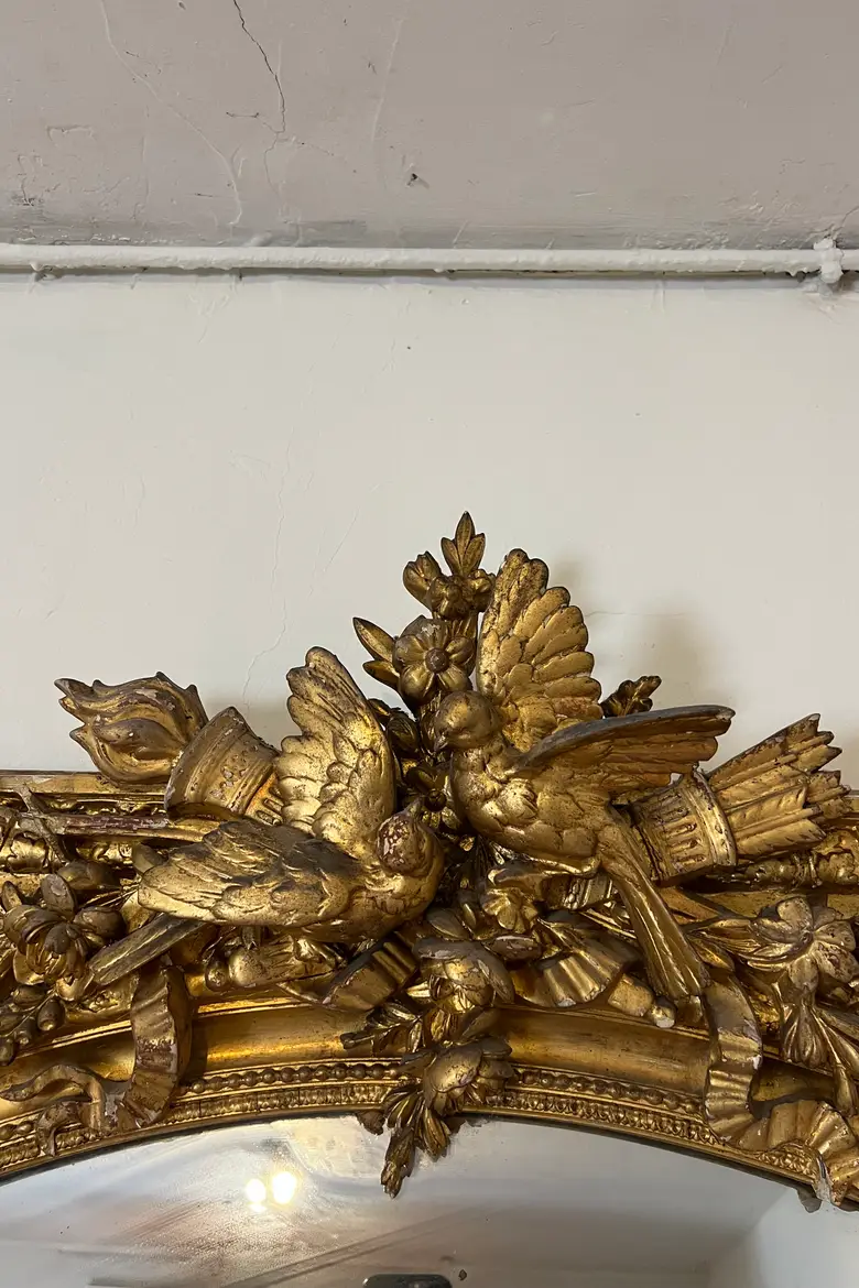 Immense miroir de château  époque Louis XVI
