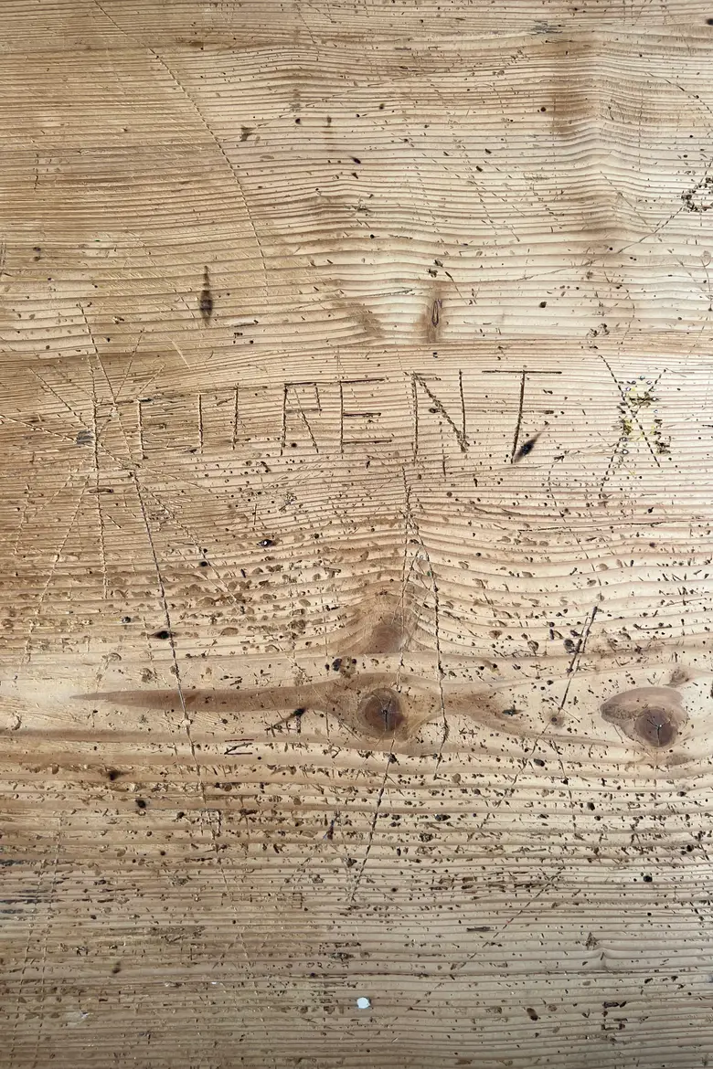 Immense table d’atelier en sapin Début XXème