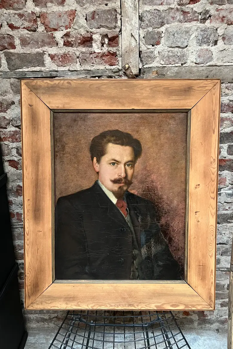 Imposant portrait d’ancêtre Début XXème