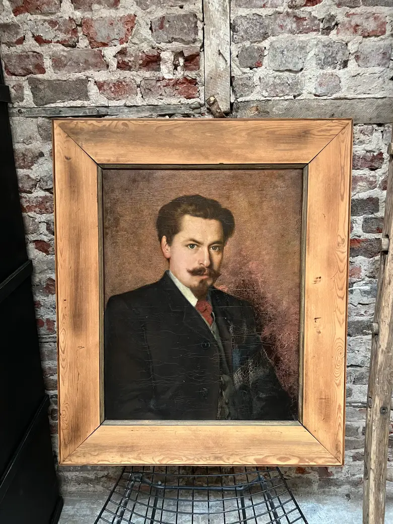 Imposant portrait d’ancêtre Début XXème