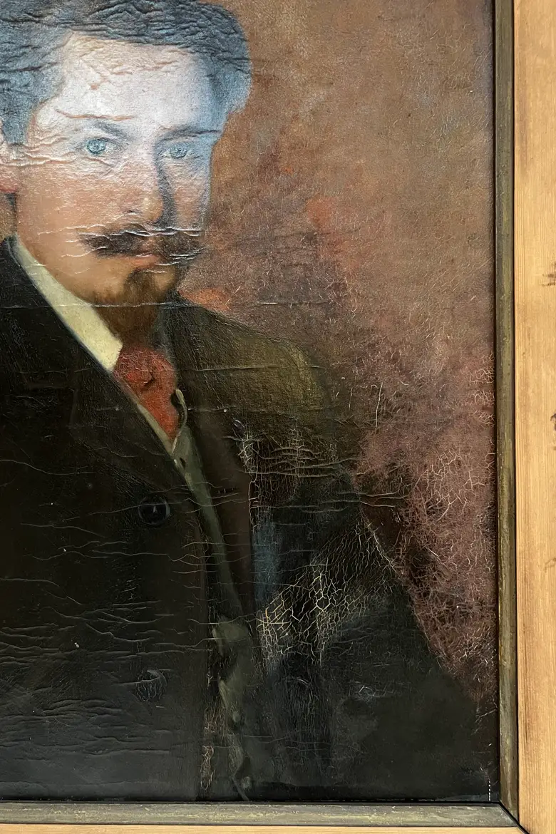 Imposant portrait d’ancêtre Début XXème