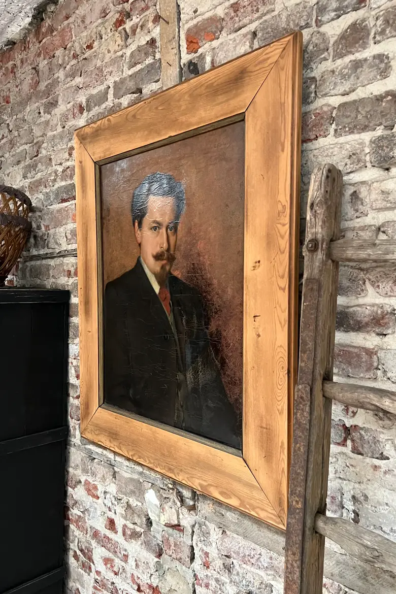 Imposant portrait d’ancêtre Début XXème