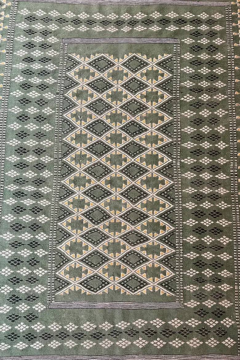 Kilim en laine vintage Années 60