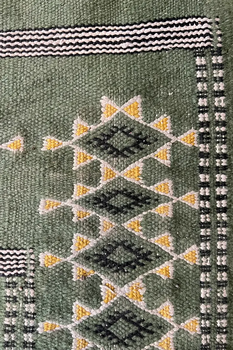 Kilim en laine vintage Années 60