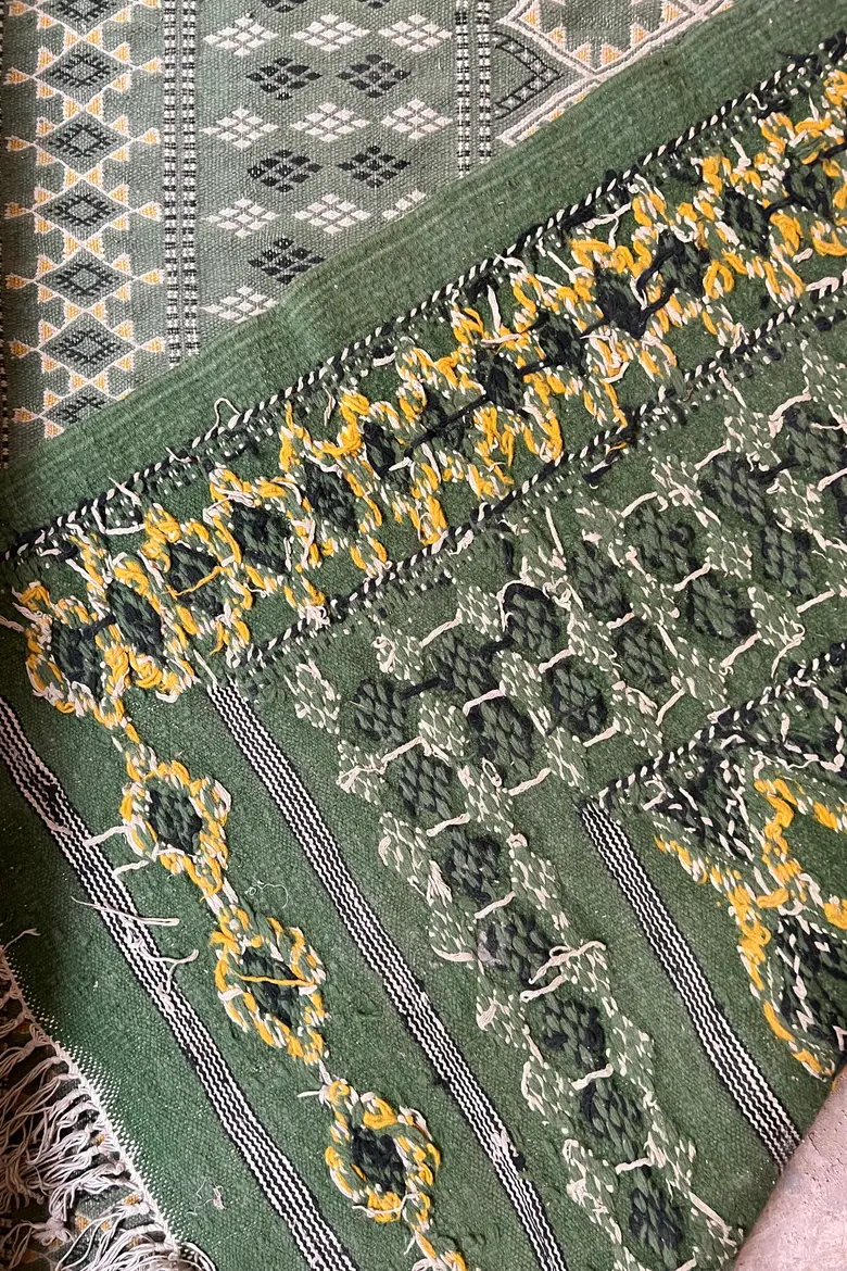 Kilim en laine vintage Années 60