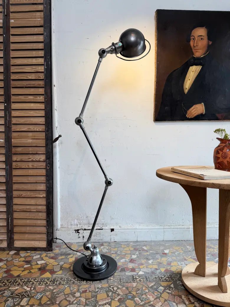 Lampadaire d’atelier Jieldé – Années 50