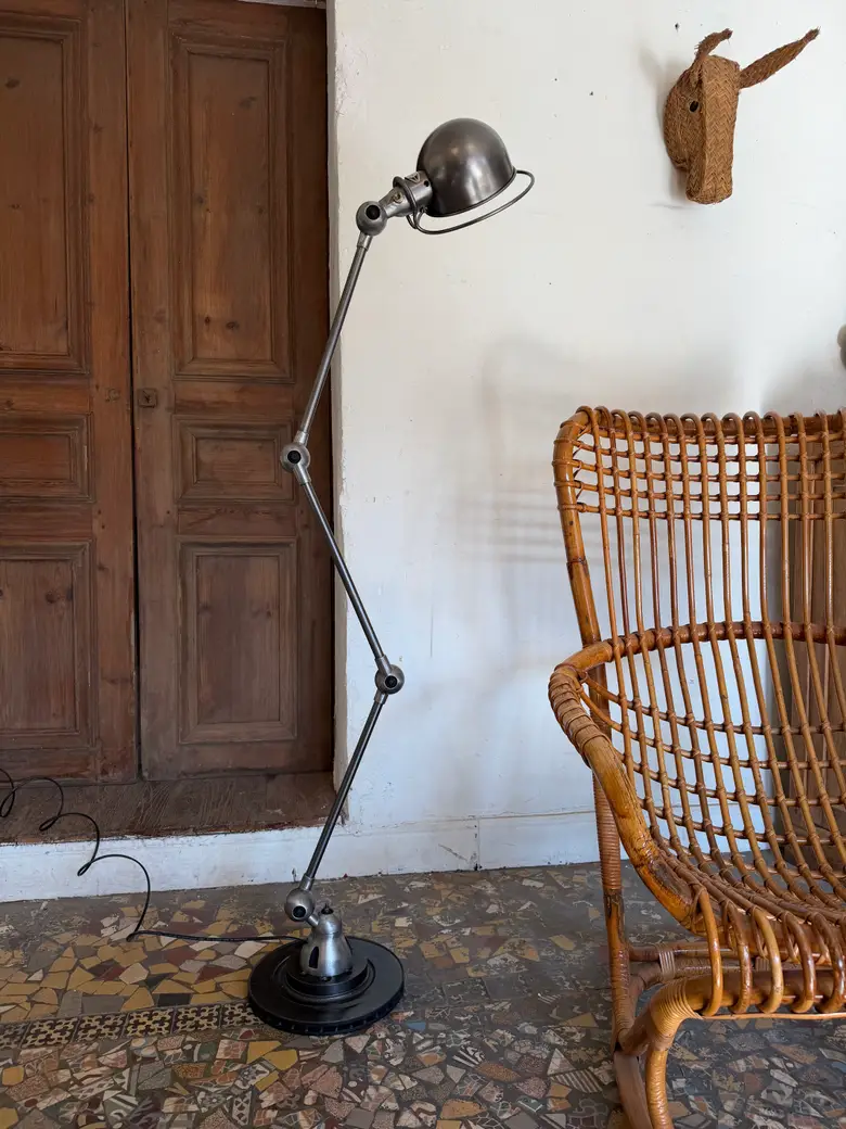 Lampadaire d’atelier Jieldé – Années 50