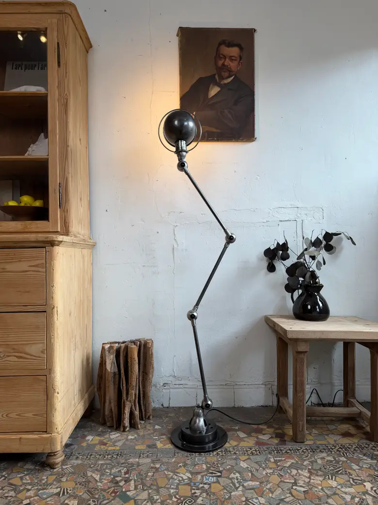 Lampadaire d’atelier Jieldé – Années 50