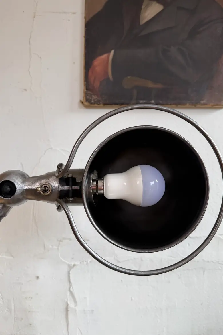 Lampadaire d’atelier Jieldé – Années 50