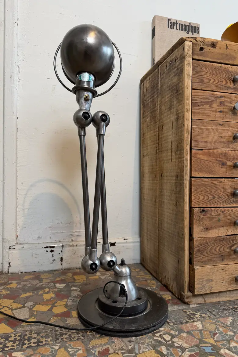 Lampadaire d’atelier Jieldé – Années 50