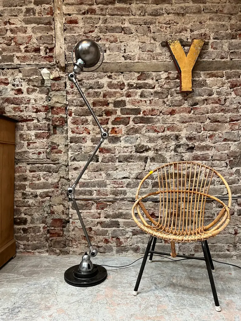 Lampadaire d'usine Jieldé Années 50