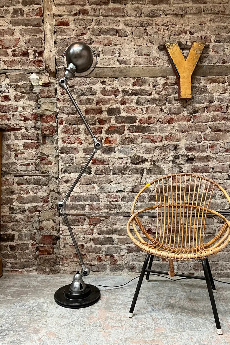 Lampadaire d'usine Jieldé Années 50