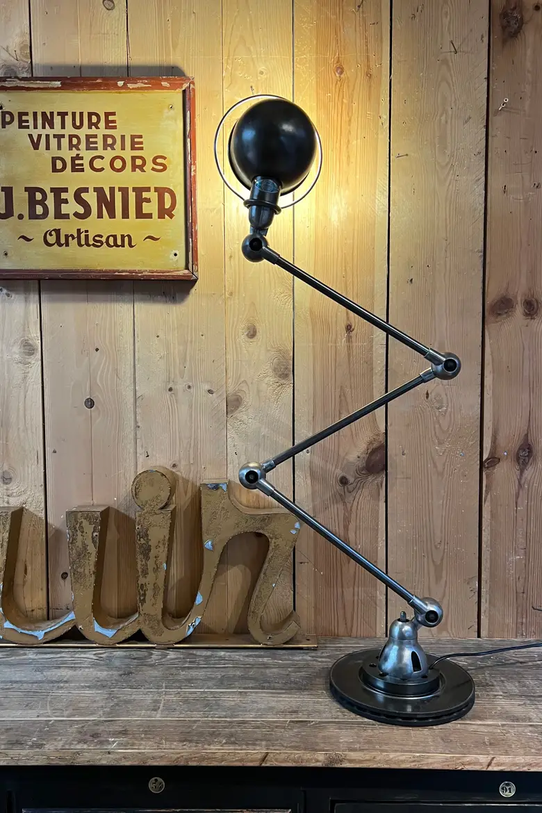 Lampadaire d'usine Jieldé Années 50