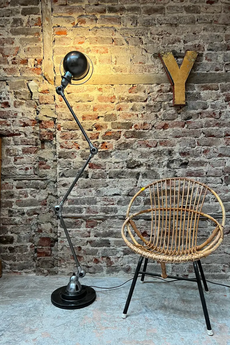 Lampadaire d'usine Jieldé Années 50