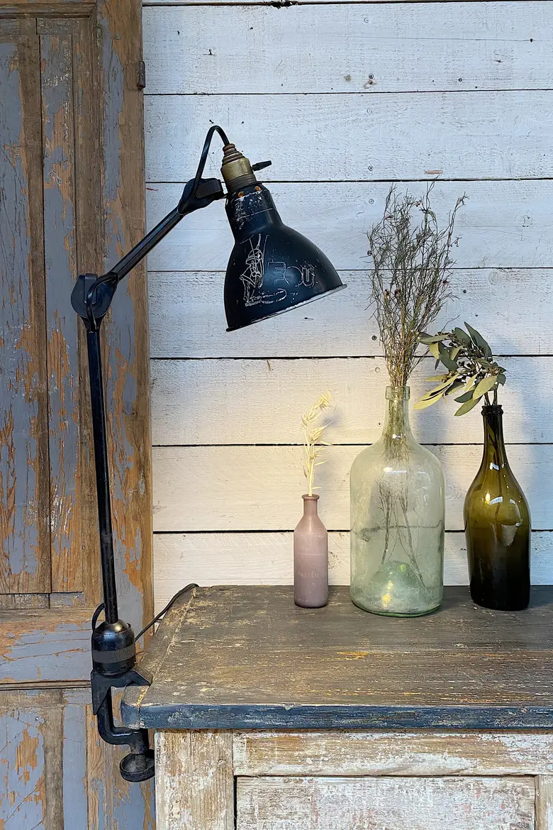 Lampe d’atelier  Gras -Ravel Modèle 204 Années 20-30 — Lampe d’atelier  Gras -Ravel Modèle 204 Années 20-30