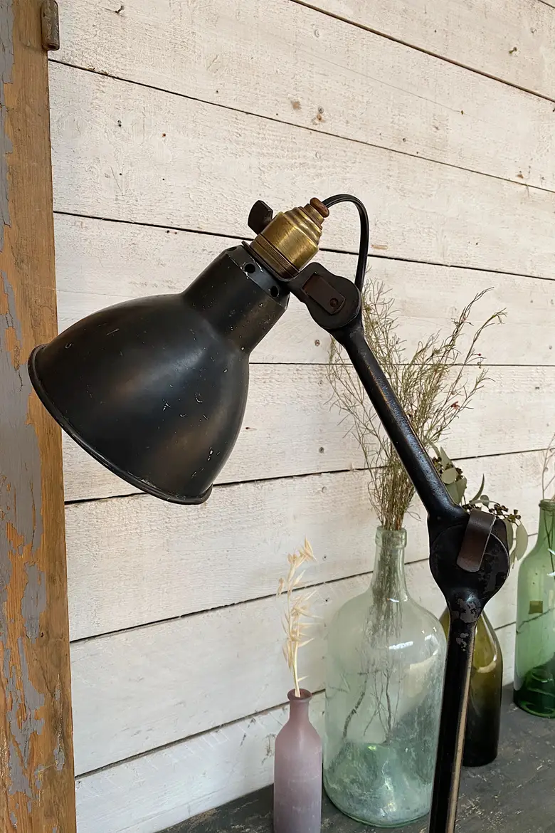 Lampe d’atelier  Gras -Ravel Modèle 204 Années 20-30 — Lampe d’atelier  Gras -Ravel Modèle 204 Années 20-30
