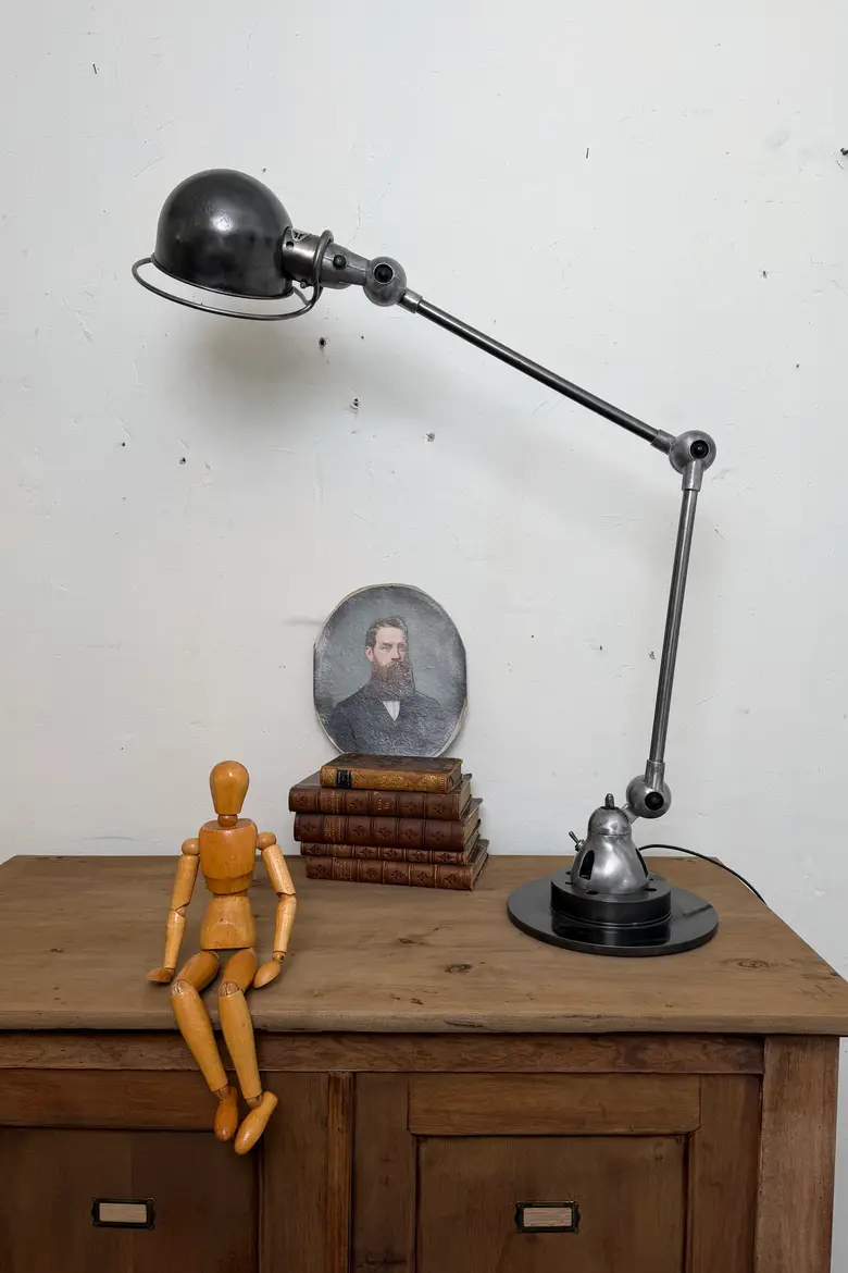 Lampe d’atelier Jieldé — années 50