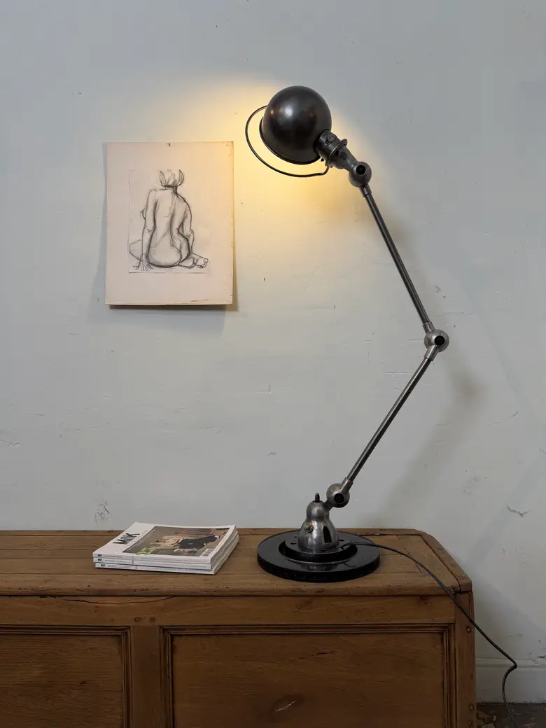 Lampe d’atelier Jieldé — années 50