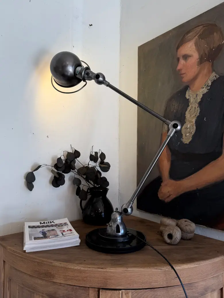 Lampe d’atelier Jieldé — années 50