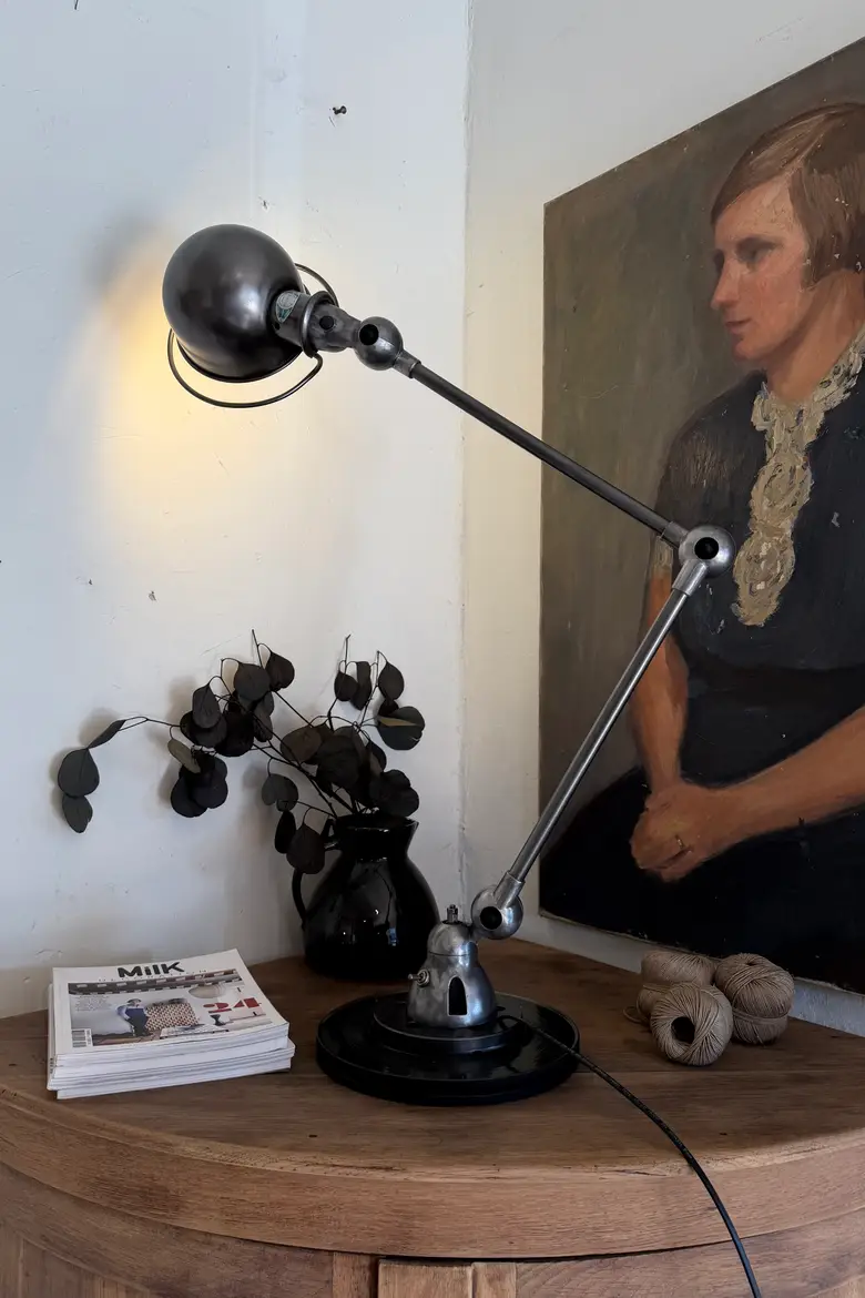 Lampe d’atelier Jieldé — années 50