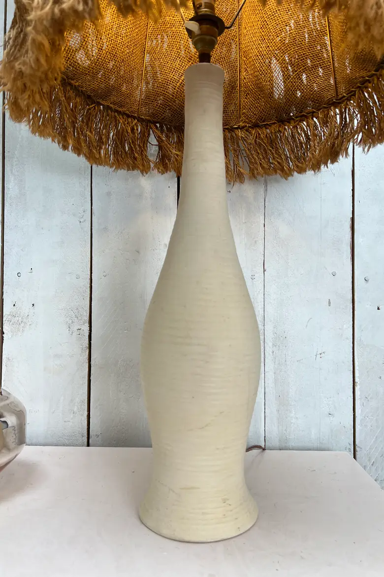 Lampe en céramique et corde