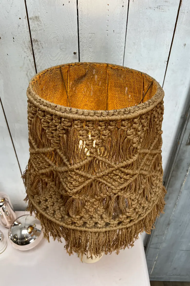 Lampe en céramique et corde
