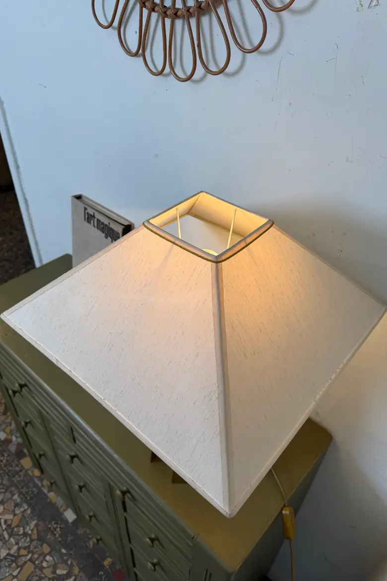 Lampe en laiton géométrique – Années 90