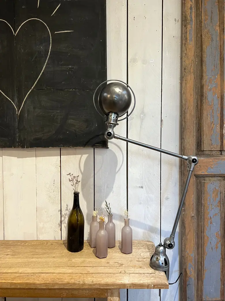 Lampe Jieldé sur étau 1950