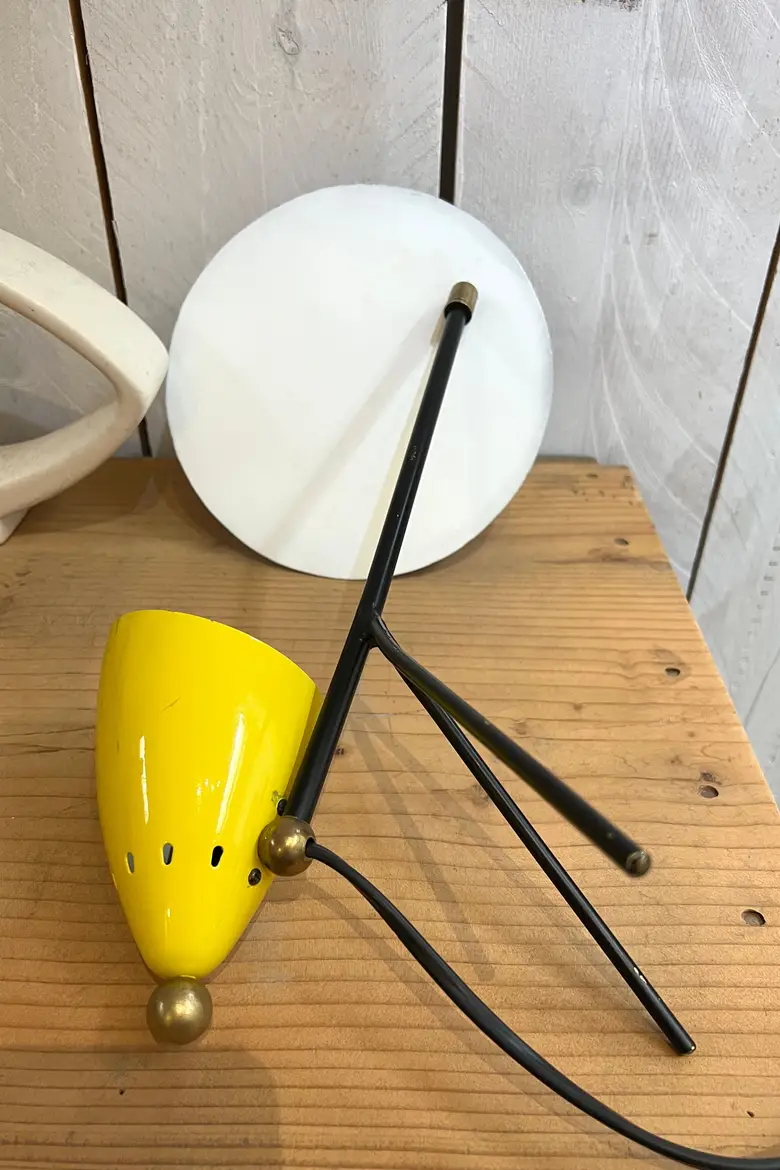 Lampe vintage dans le goût de Jacques Biny Années 50