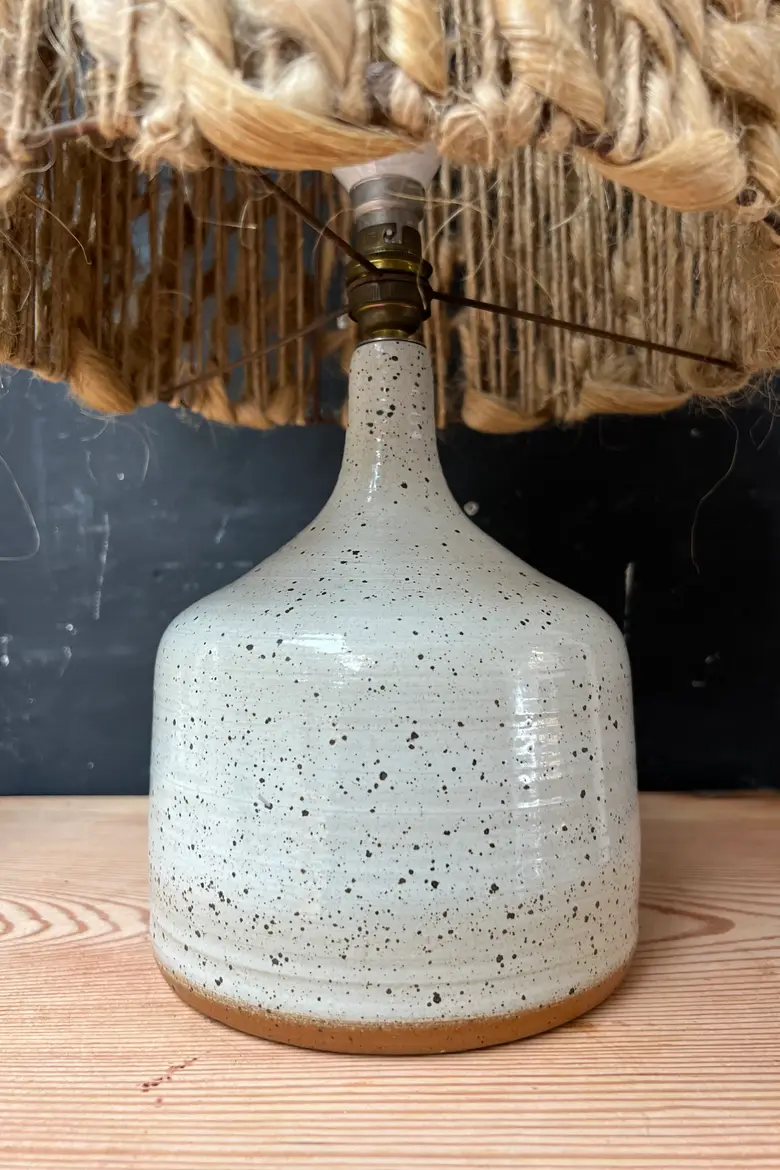 Lampe vintage en grès