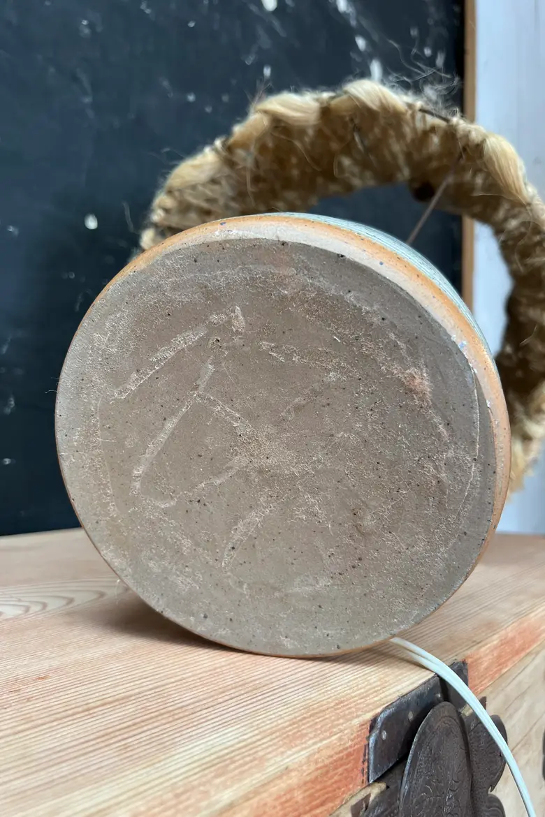 Lampe vintage en grès