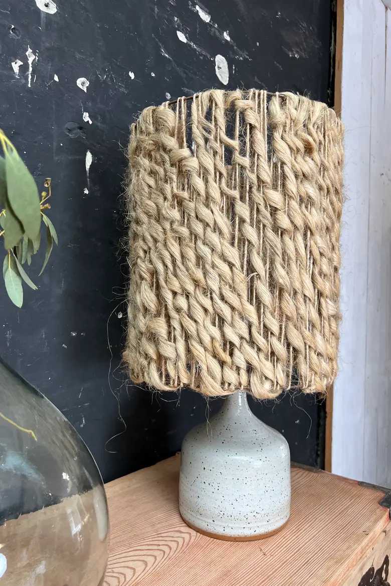Lampe vintage en grès