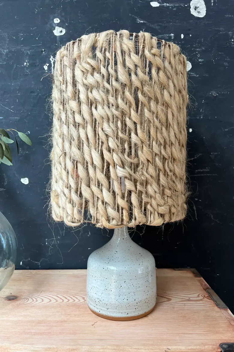 Lampe vintage en grès