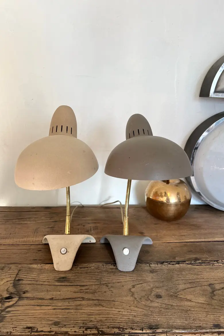Lampes de bureau Jean Boris Lacroix Années 50