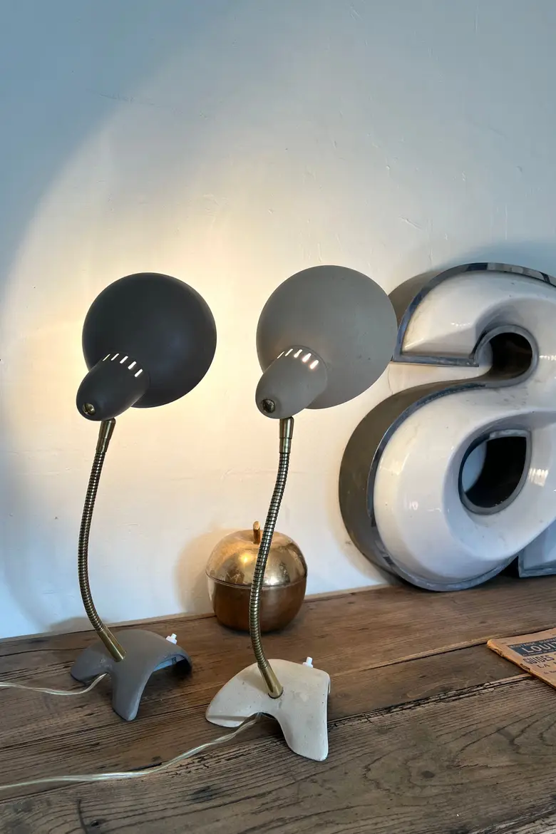 Lampes de bureau Jean Boris Lacroix Années 50