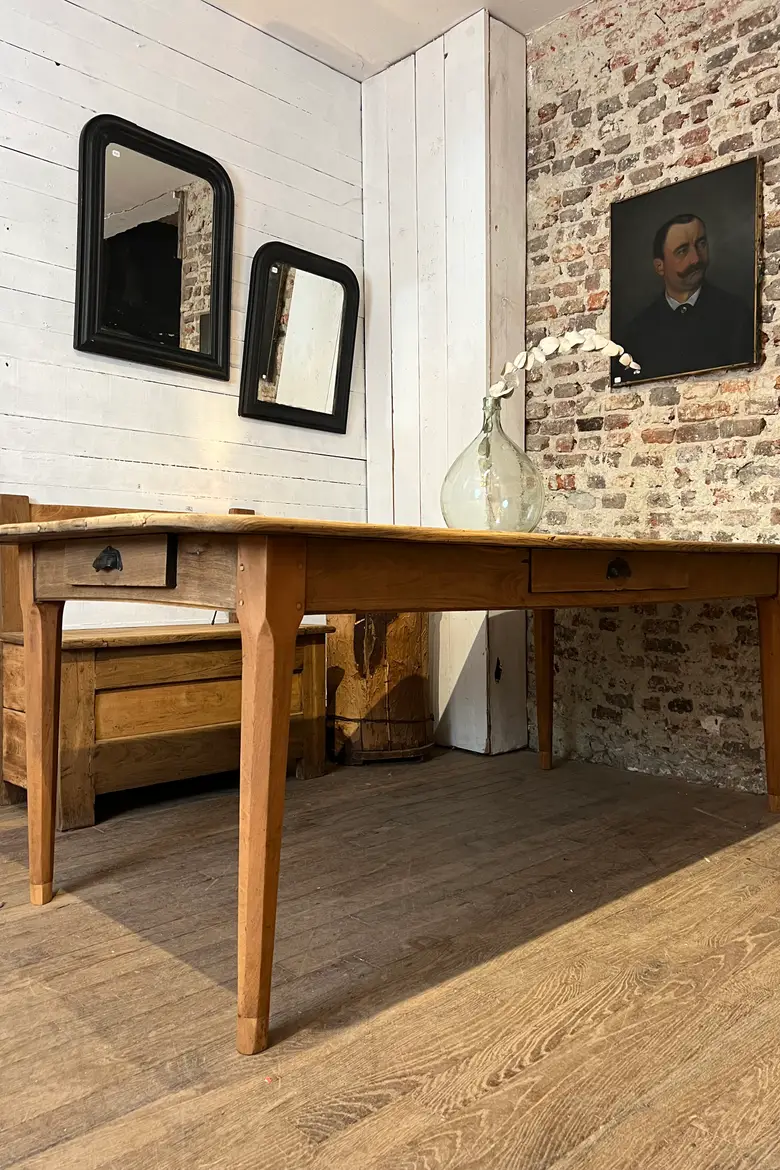 Large table en chêne Début XXème