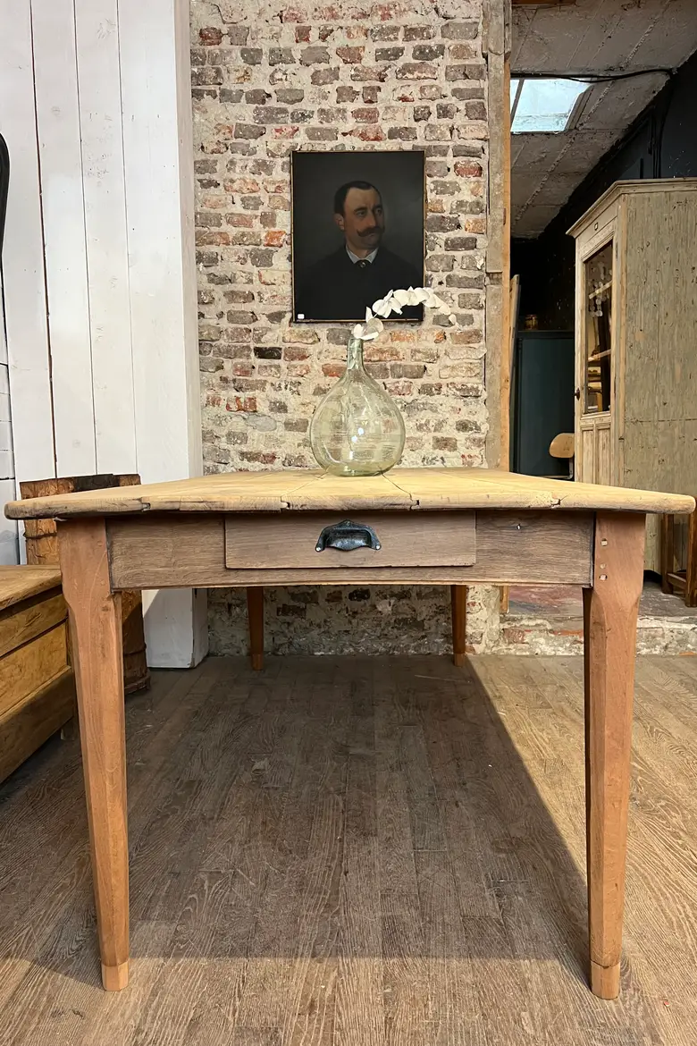 Large table en chêne Début XXème