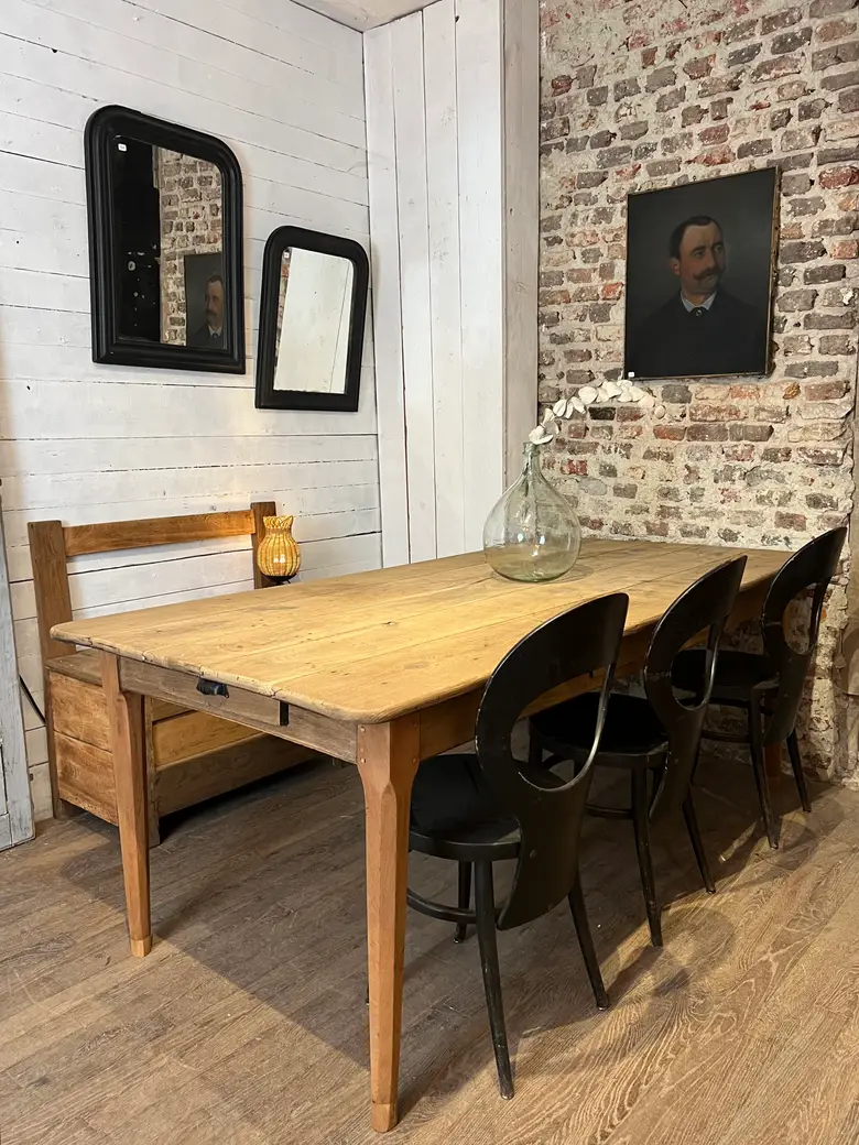 Large table en chêne Début XXème