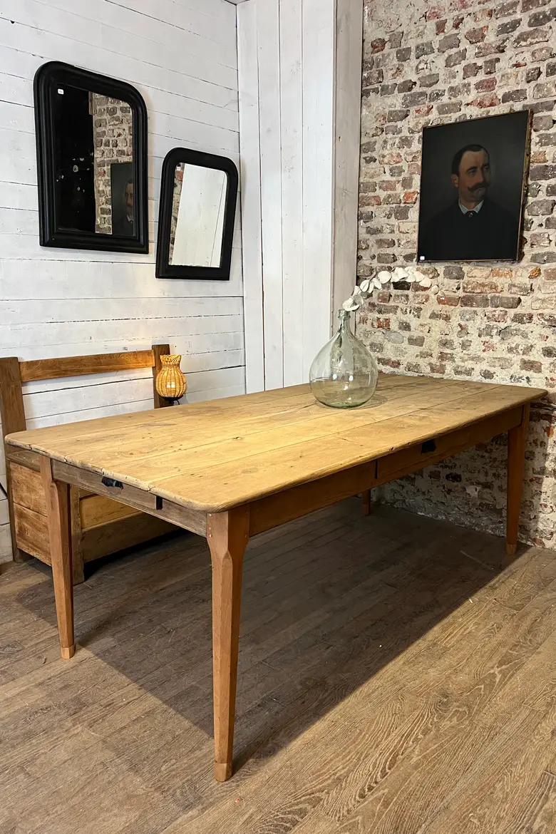 Large table en chêne Début XXème