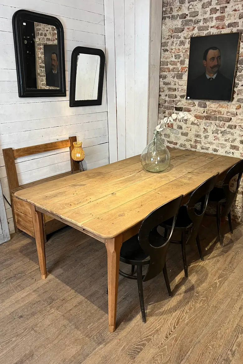Large table en chêne Début XXème