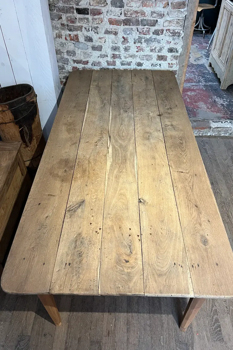 Large table en chêne Début XXème
