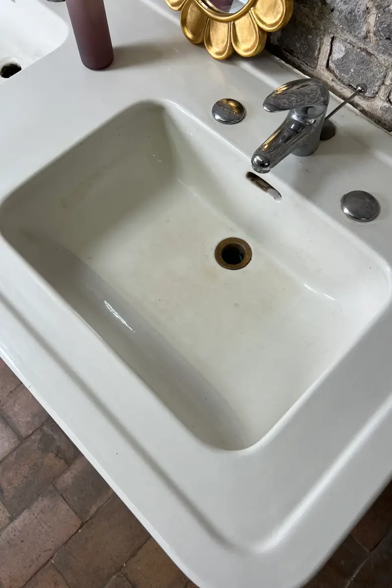 Lavabo double années 50
